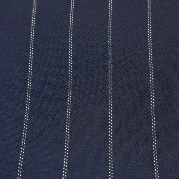 BANANA REPUBLIC NWT Navy with White Pinstripe, Cascade A-line Skirt, 00P - Picture 12 of 14